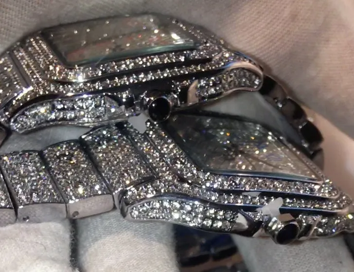 Iced Out watches | Iced Out Watch | Luxury Watch | Diamond Watch | Timepieces | Luxury Watch | Diamond Watch Mens | Womens Watch Silver