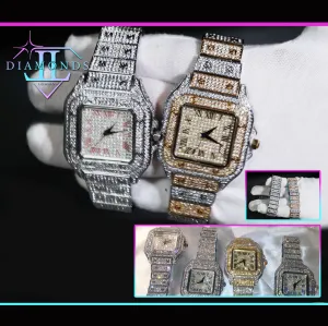 Iced Out watches | Iced Out Watch | Luxury Watch | Diamond Watch | Timepieces | Luxury Watch | Diamond Watch Mens | Womens Watch Silver