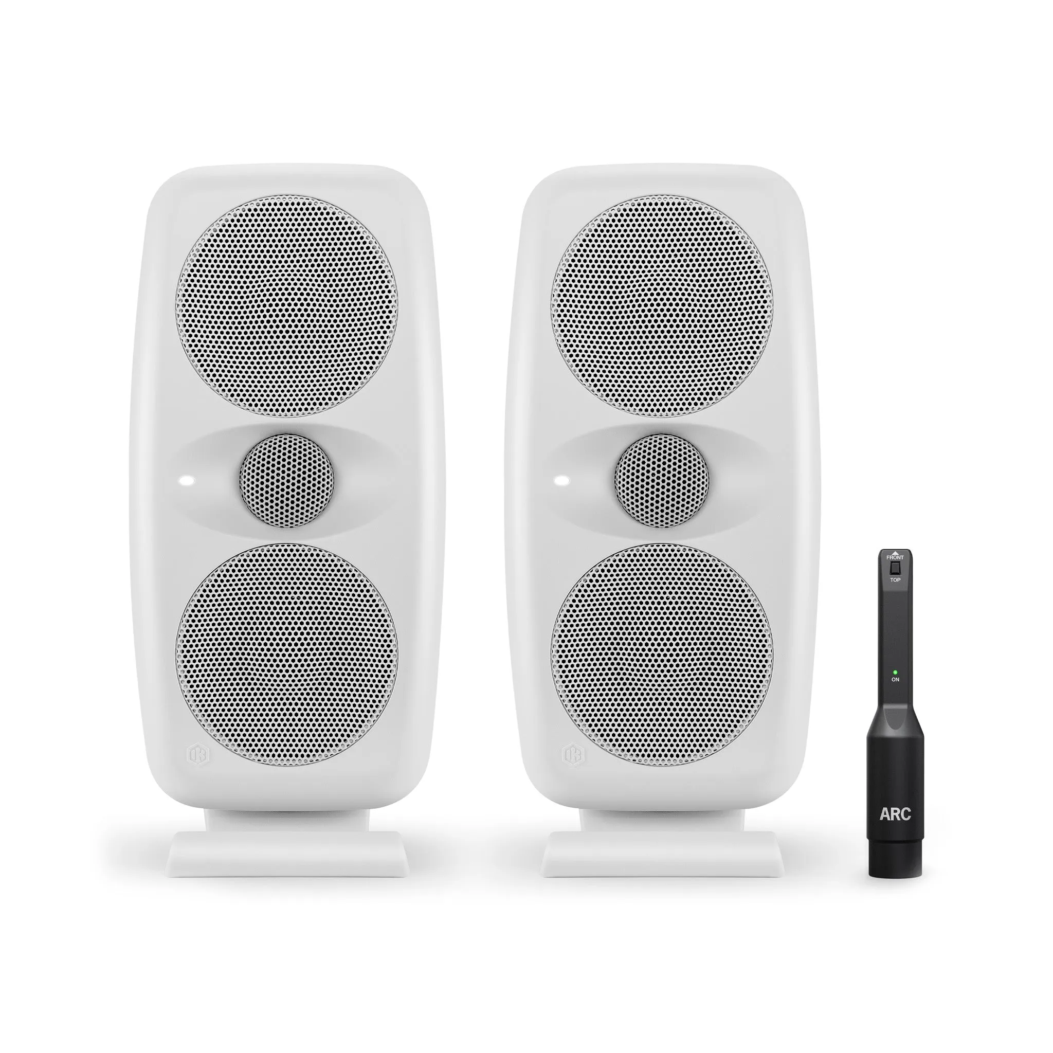 IK Multimedia iLoud MTM MKII Powered Studio Monitor Pair, White