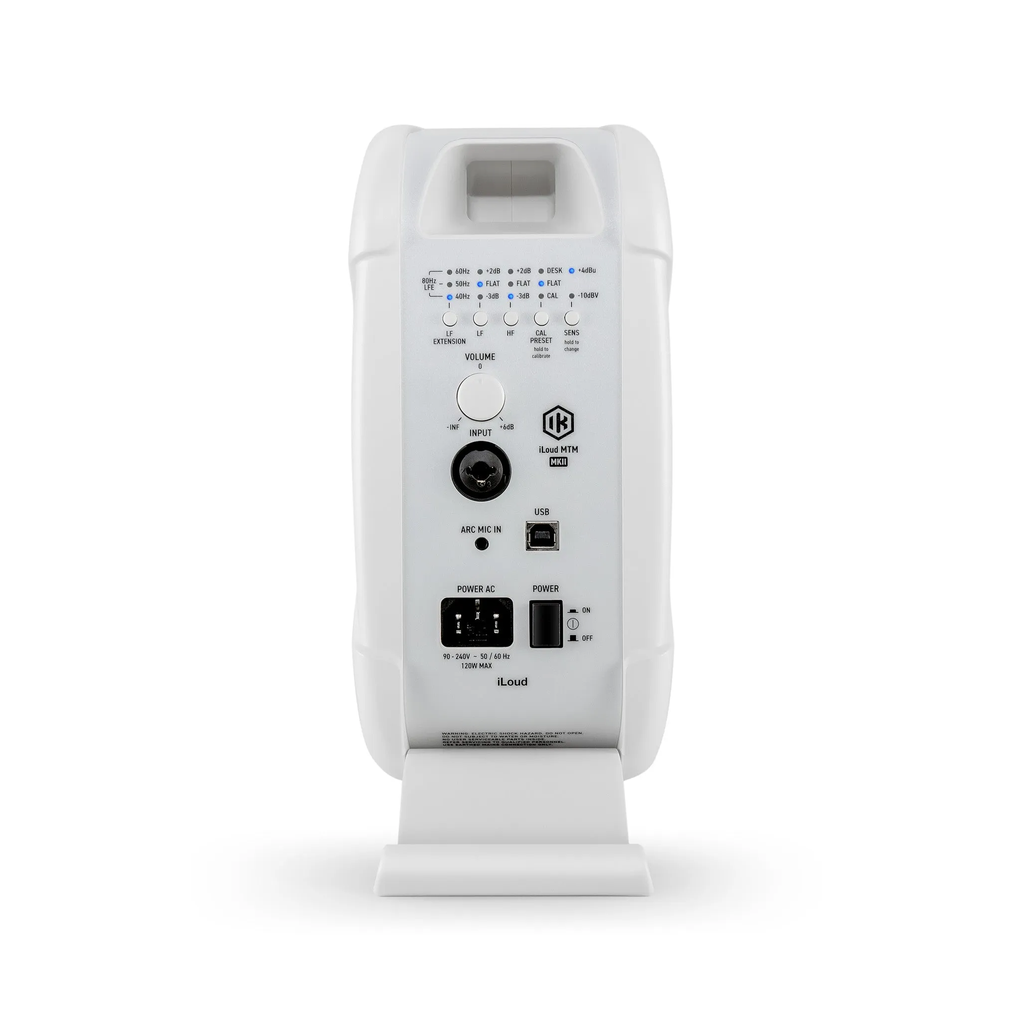 IK Multimedia iLoud MTM MKII Powered Studio Monitor Pair, White