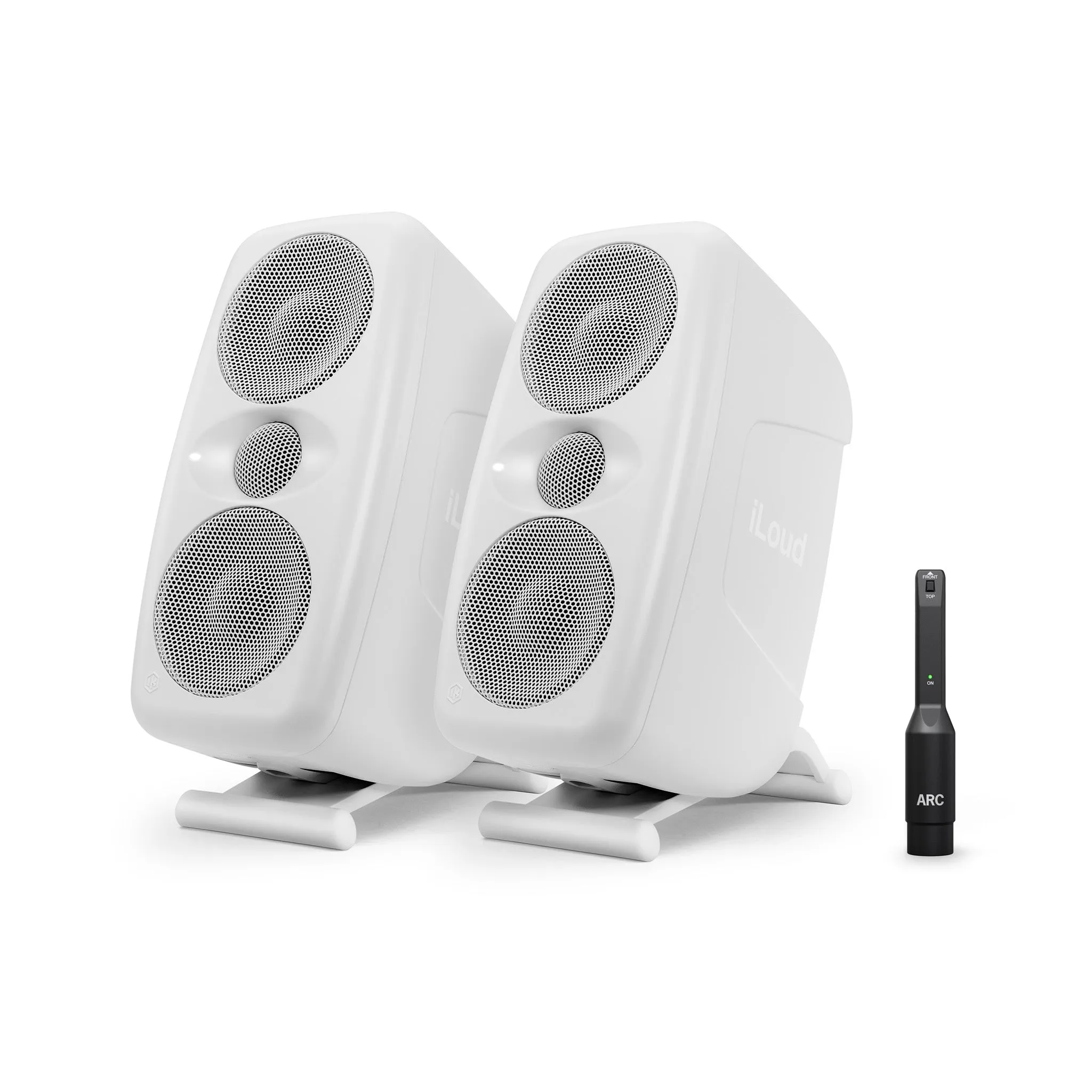 IK Multimedia iLoud MTM MKII Powered Studio Monitor Pair, White
