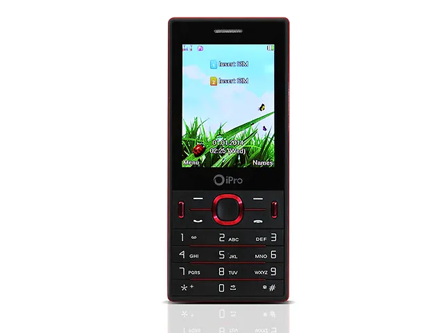 Ipro I3247 Telefono Celular Con Tv 2.4 Pulgadas Rojo