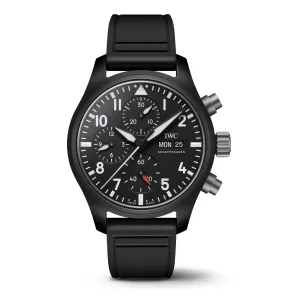 IWC PILOT’S WATCH CHRONOGRAPH TOP GUN WATCH, 41MM BLACK DIAL, IW389401