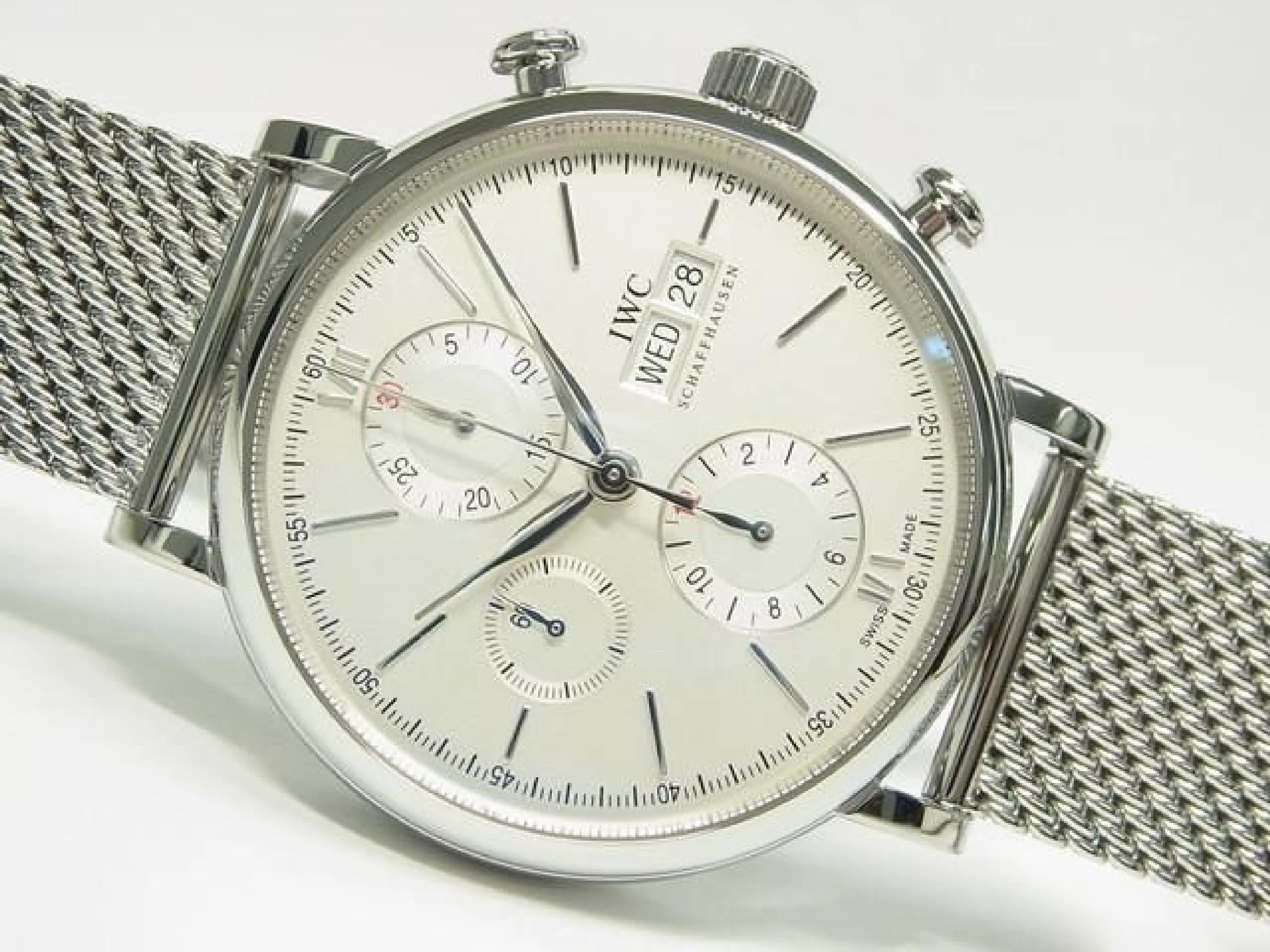 IWC Portofino Chronograph silver Bracelet Specification IW391009 Mens 185203446