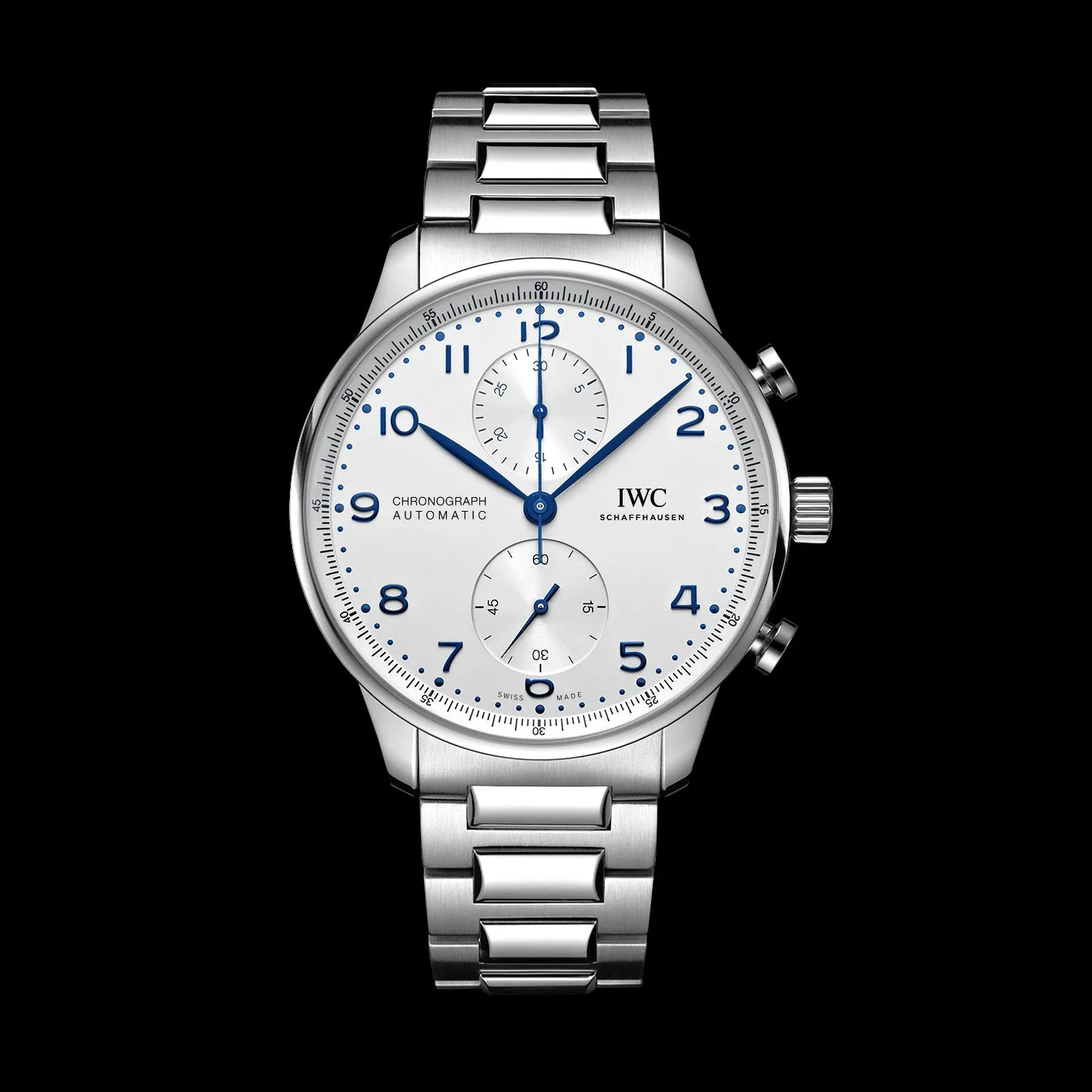 IWC Portugieser Chronograph Watch, 41mm Silver Dial, IW371617