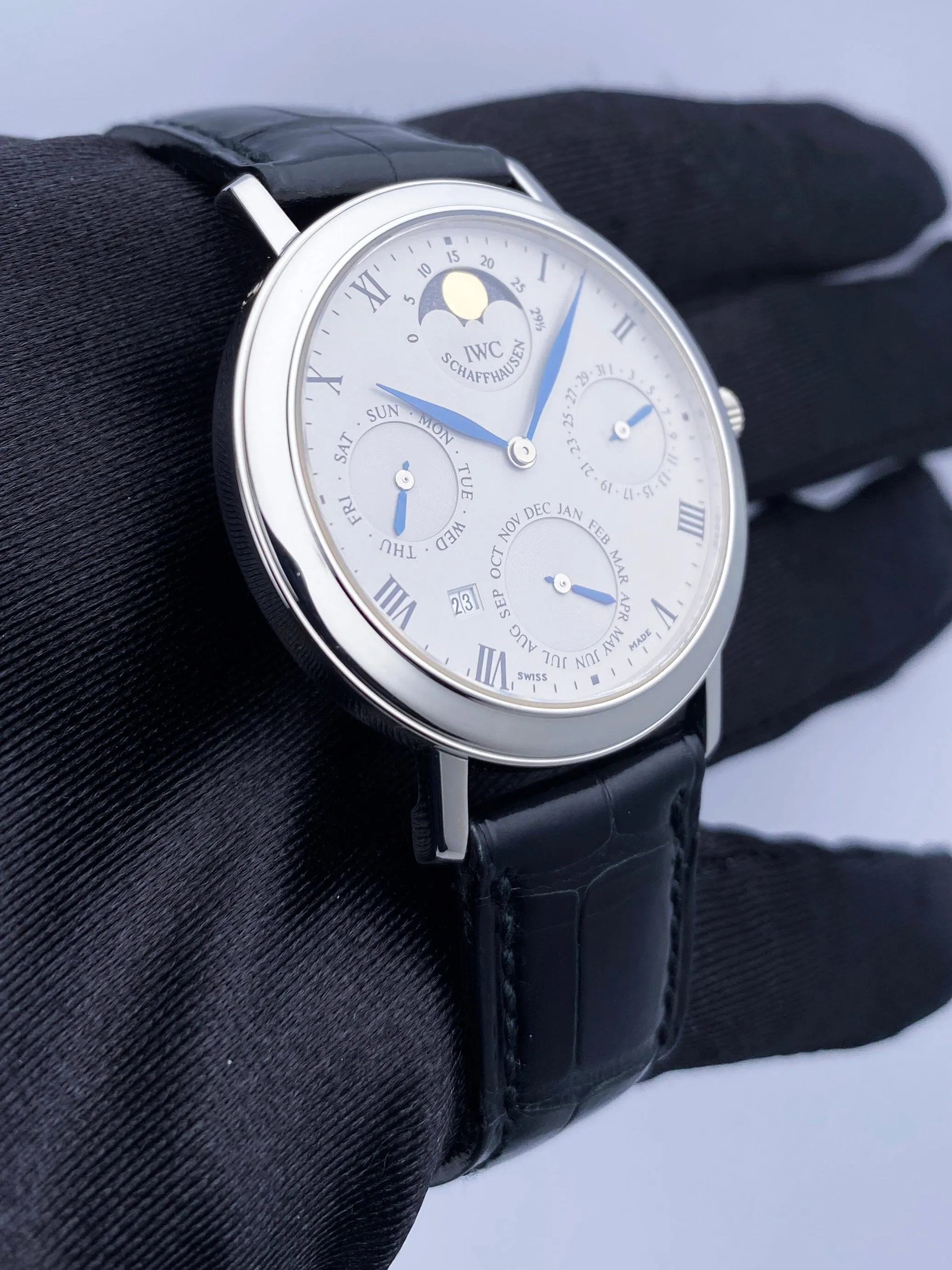 IWC Romana Perpetual Calendar 2050 Platinum Mens Watch