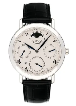 IWC Romana Perpetual Calendar 2050 Platinum Mens Watch