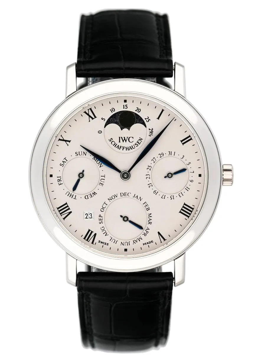 IWC Romana Perpetual Calendar 2050 Platinum Mens Watch