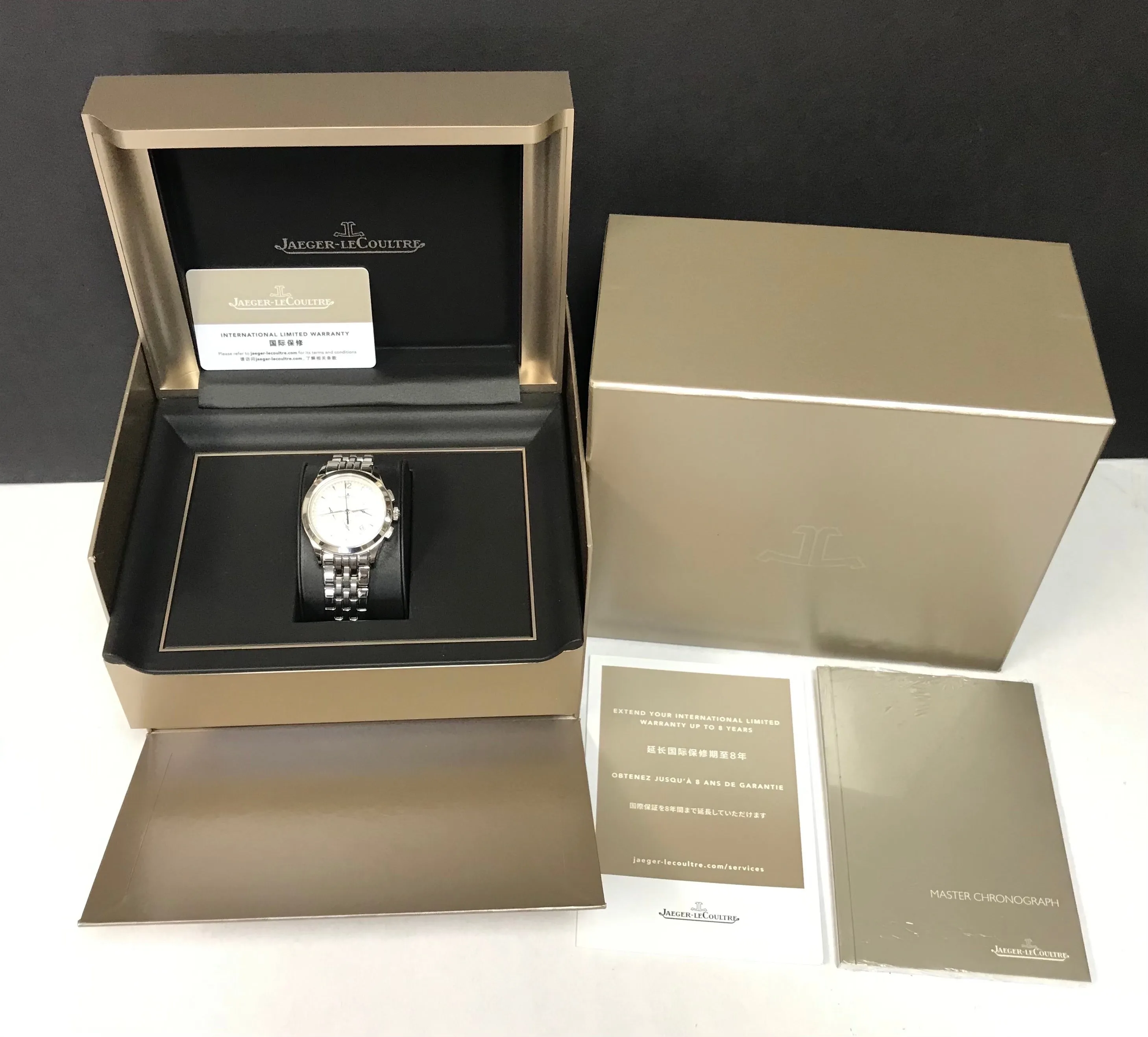 Jaeger-Lecoultre Master Chronograph Q1538120 Silver Dial Automatic Men's Watch