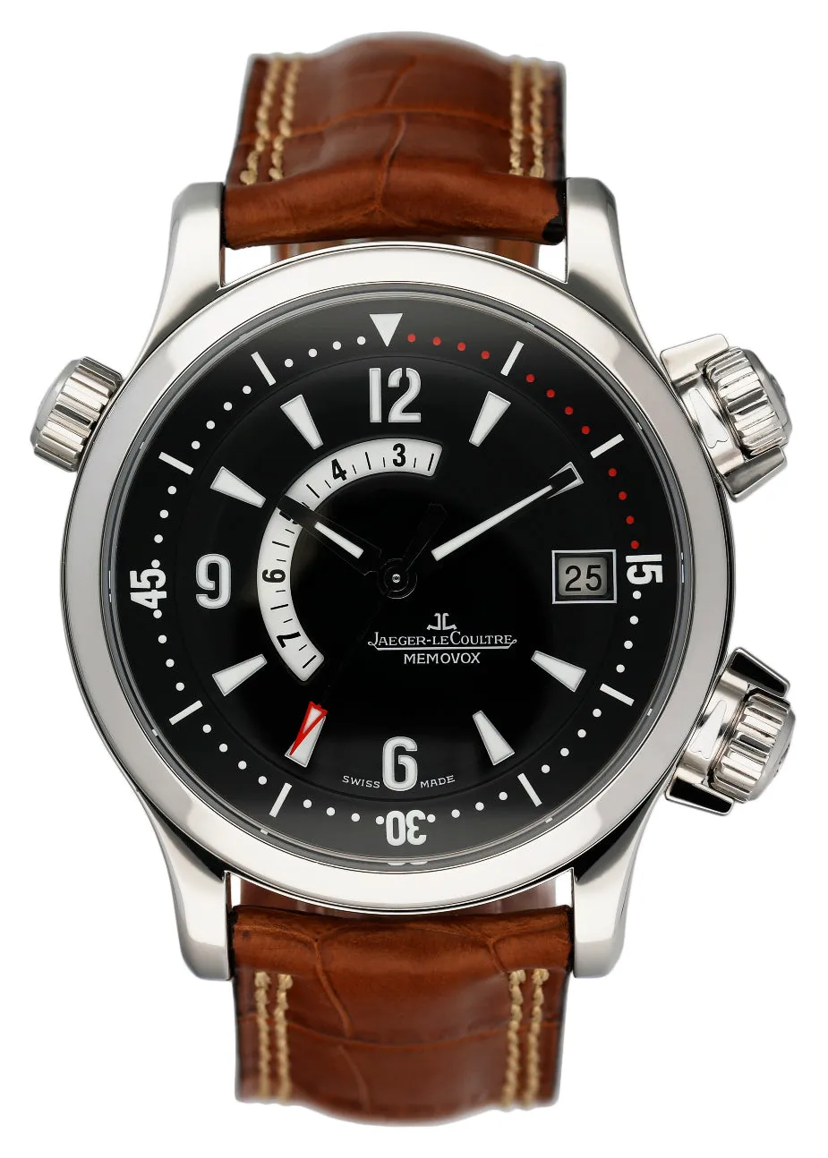 Jaeger-LeCoultre Master Compressor Memovox 146.8.97 Mens Watch Box Papers