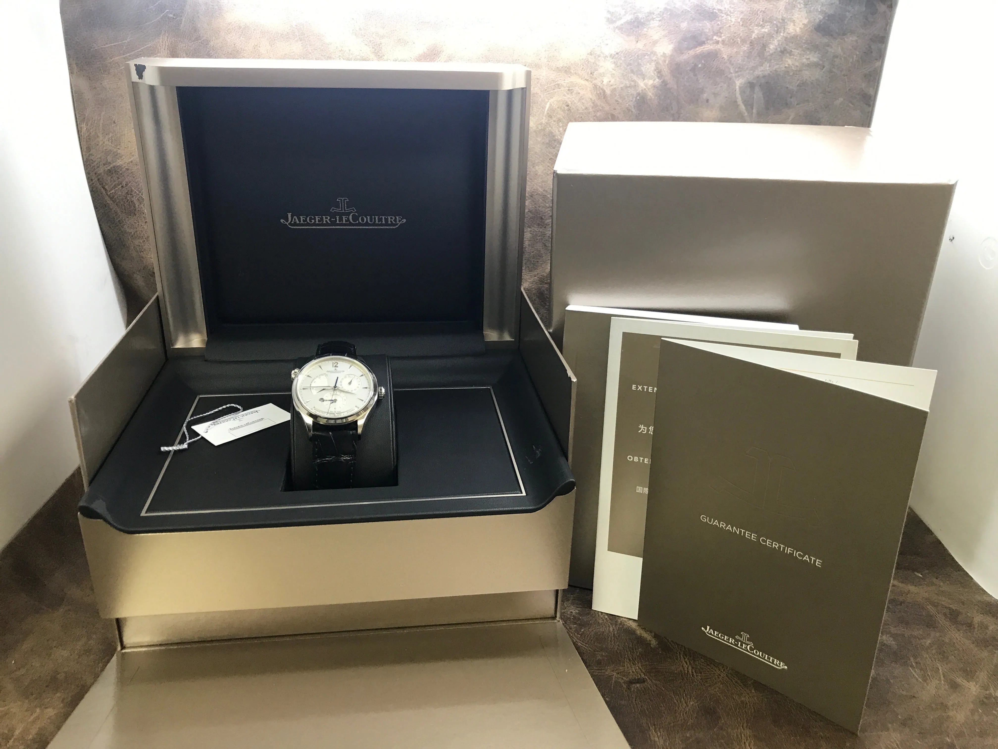 Jaeger-Lecoultre Master Geographic Q1428421 Silver Dial Automatic Men's Watch
