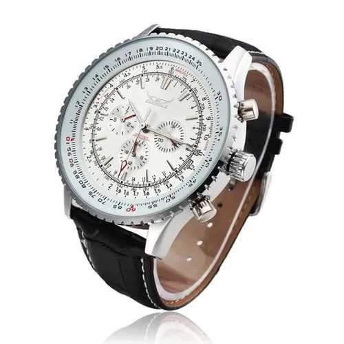 JARAGAR Automatic Mechanical Big Dial Multi Number Precise Watch