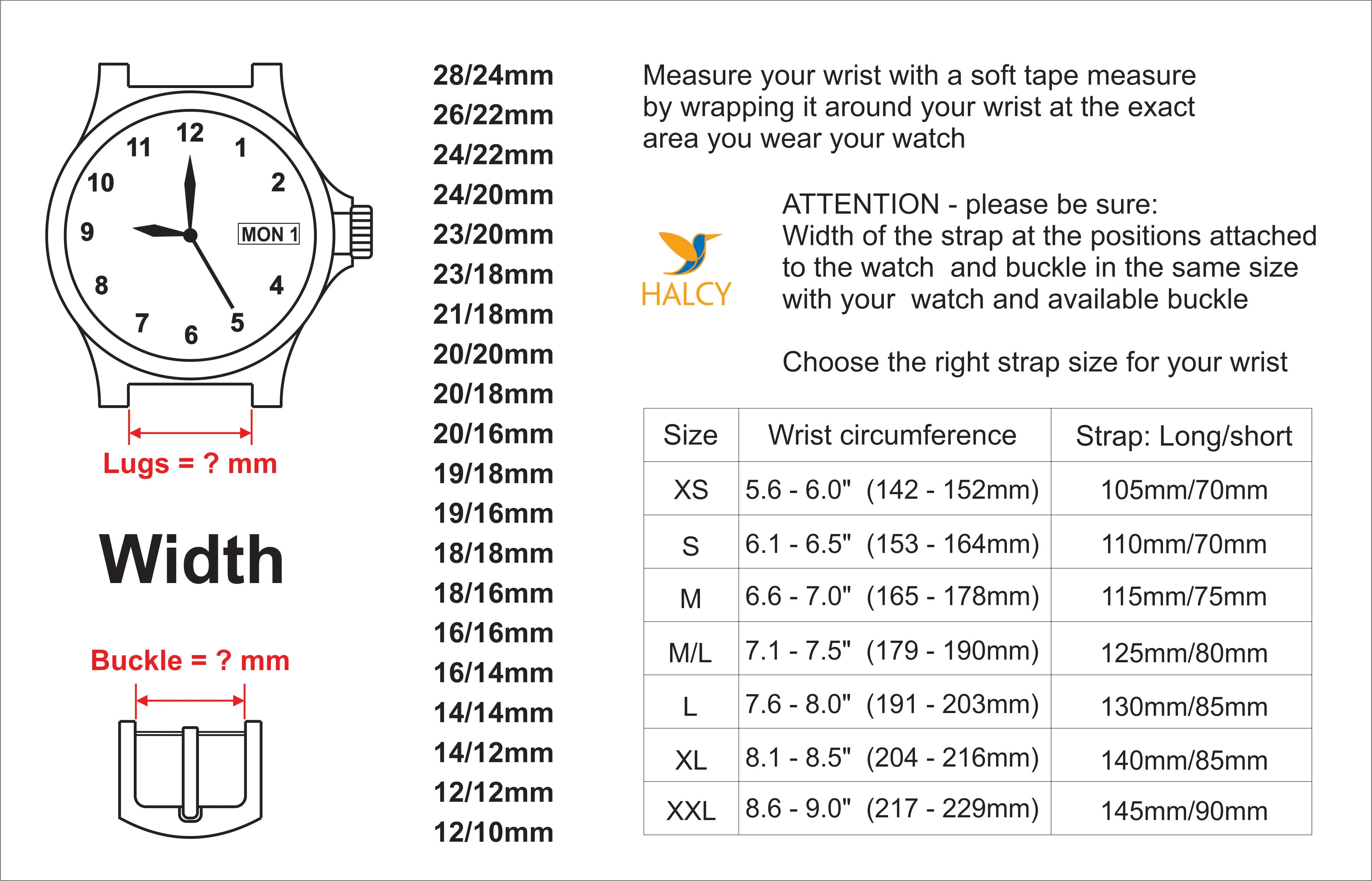 Javanese leather watch band - all sizes for a variety of watches - Quick release clasp- Buckle color selection