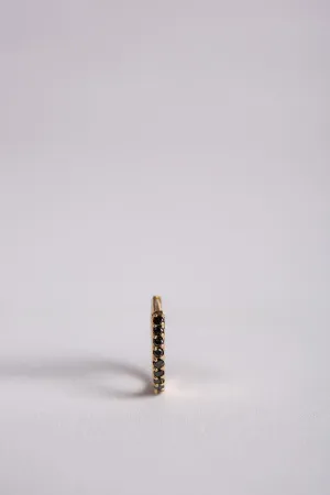 JOANNE FISKE | BLACK DIAMOND HOOP EARRINGS