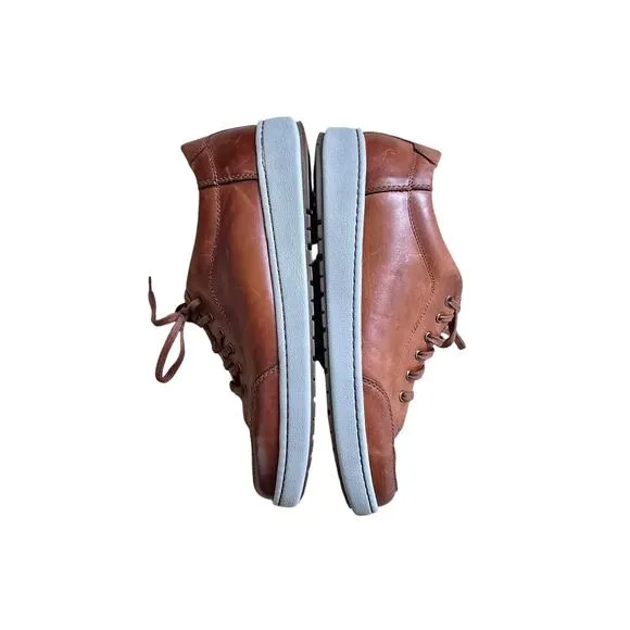 Josef Seibel David 03 Cognac Brown Leather Comfort Casual Sneaker Size 46 / 12US