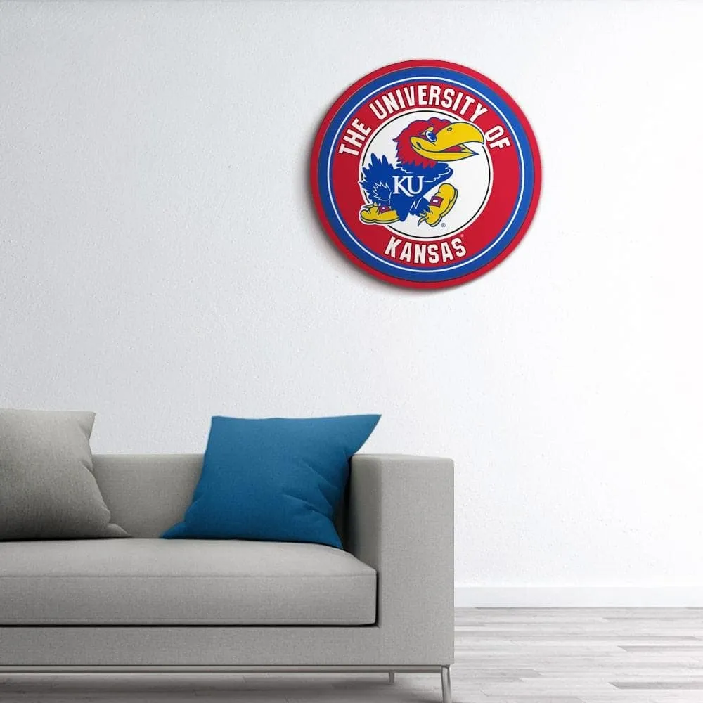 Kansas Jayhawks: Modern Disc Wall Sign