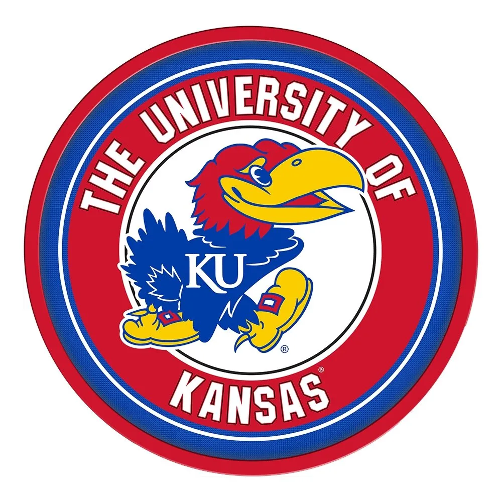 Kansas Jayhawks: Modern Disc Wall Sign