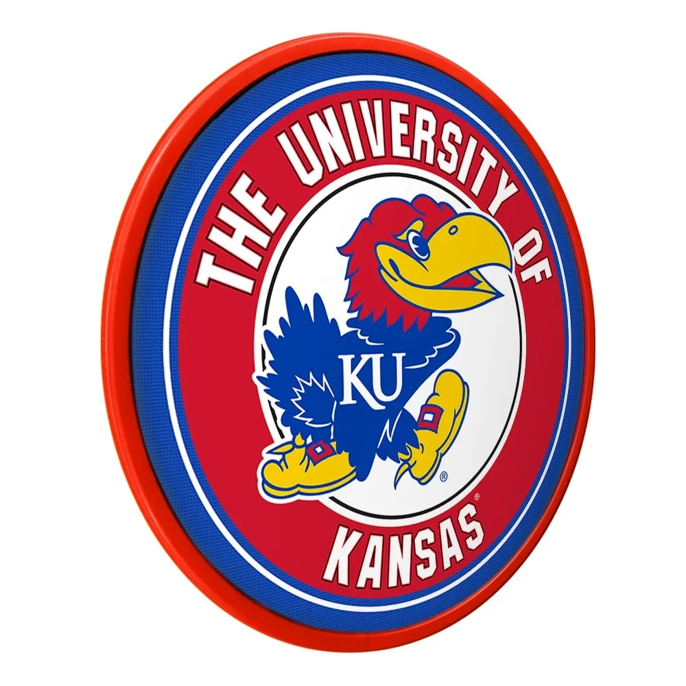 Kansas Jayhawks: Modern Disc Wall Sign