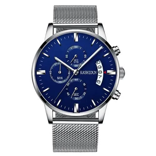 KASHIDUN. Men's Watches Sporty Casual Quartz Analog Watches Military Multi-functions 24 Hours Time with Calendar
