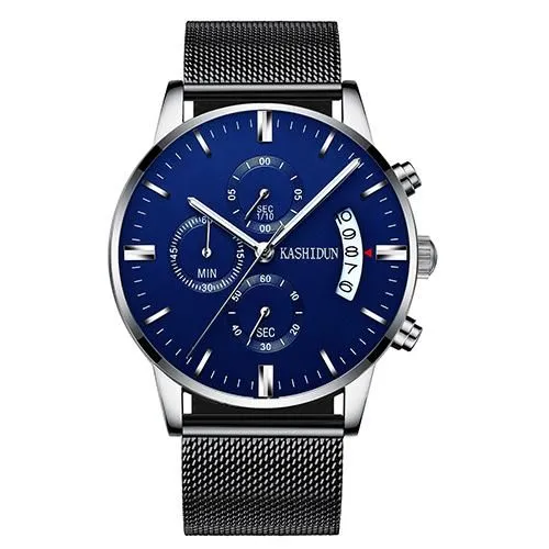 KASHIDUN. Men's Watches Sporty Casual Quartz Analog Watches Military Multi-functions 24 Hours Time with Calendar