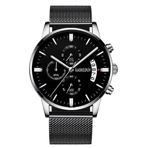KASHIDUN. Men's Watches Sporty Casual Quartz Analog Watches Military Multi-functions 24 Hours Time with Calendar