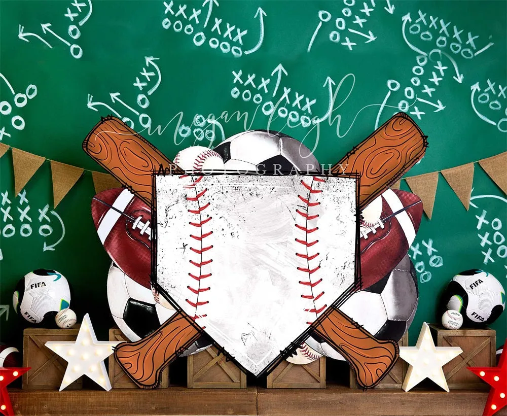 Kate Sports Strategy Chalkboard Backdrop Designed by Megan Leigh Photography