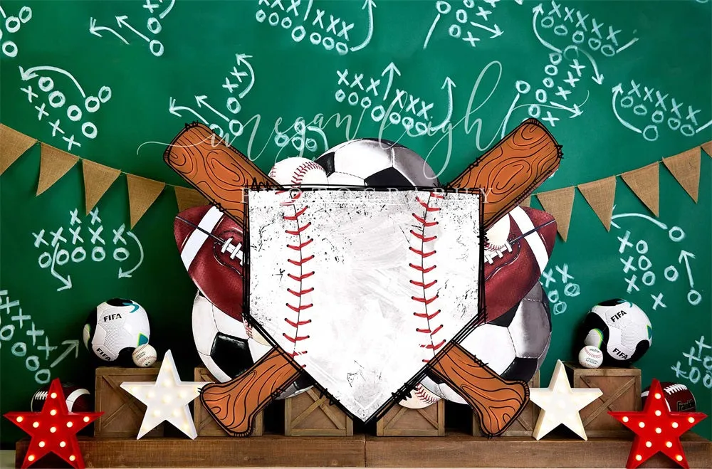 Kate Sports Strategy Chalkboard Backdrop Designed by Megan Leigh Photography