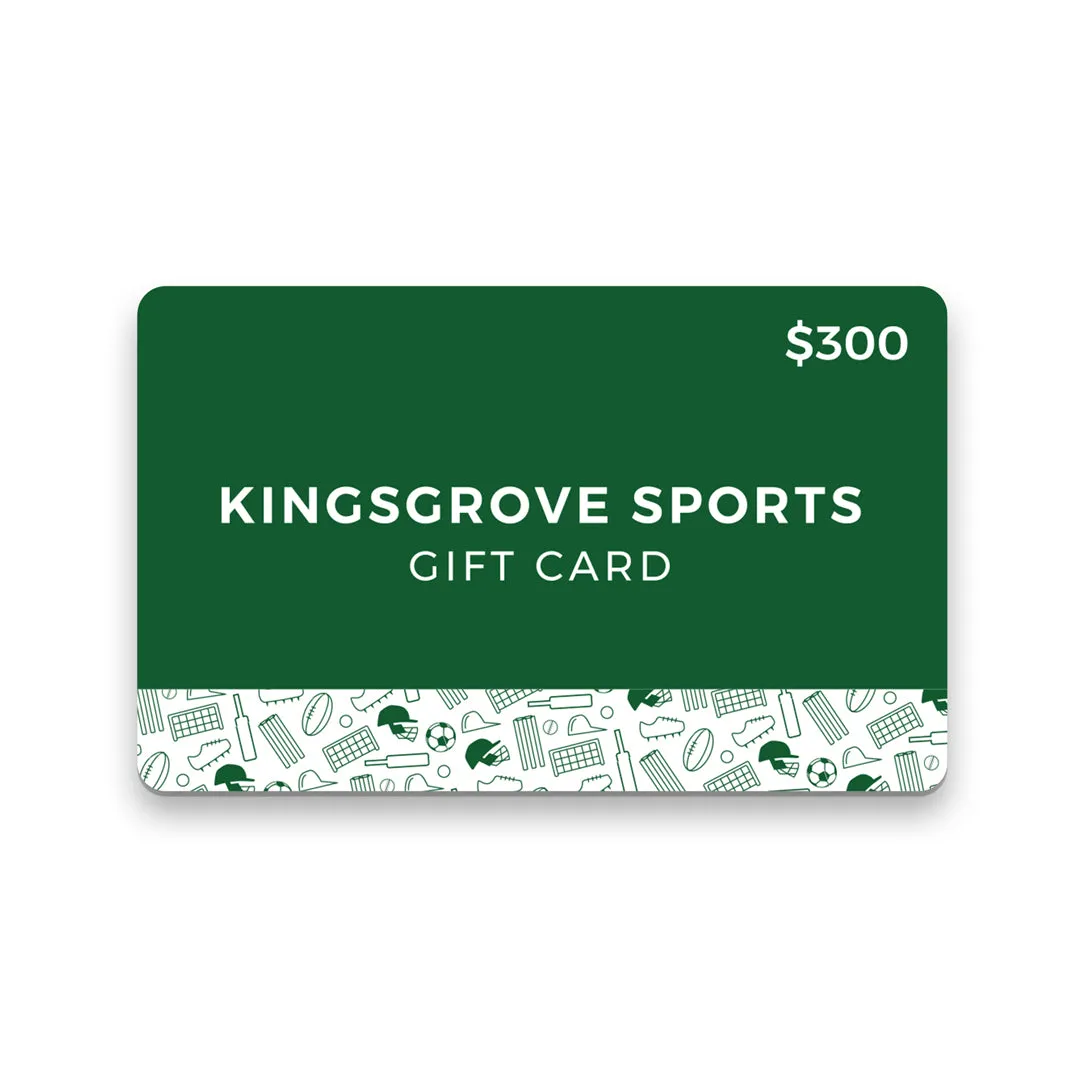 Kingsgrove Sports Gift Voucher $300
