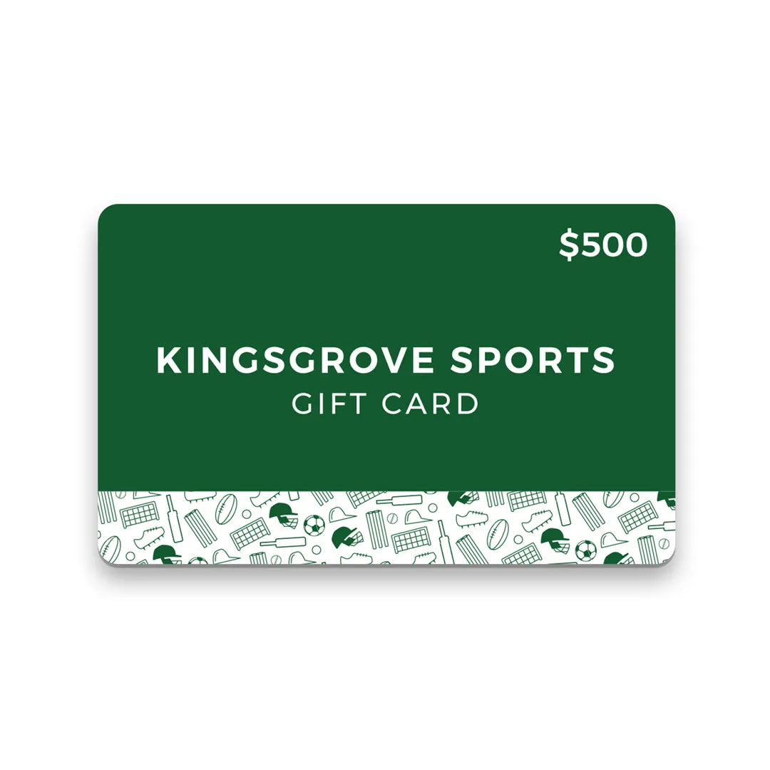 Kingsgrove Sports Gift Voucher $500