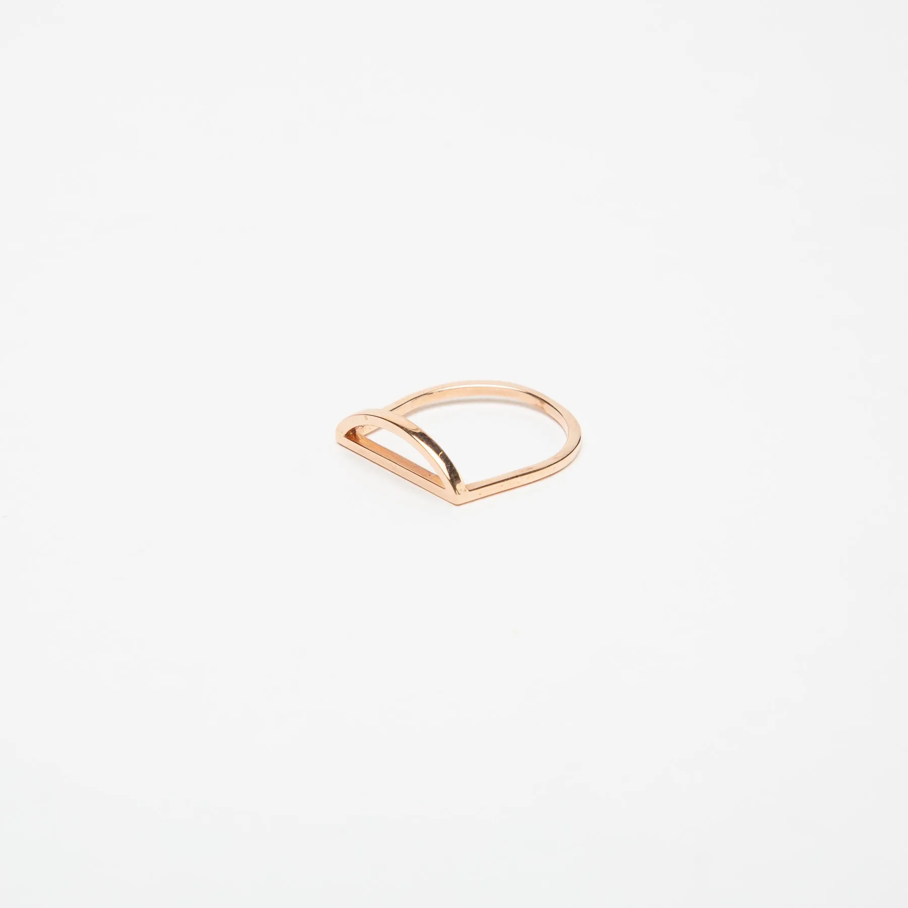 KWIT | 14K ROSE GOLD LETTER D RING