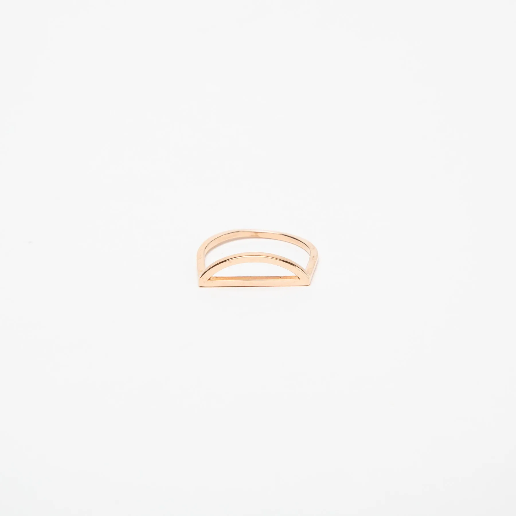 KWIT | 14K ROSE GOLD LETTER D RING