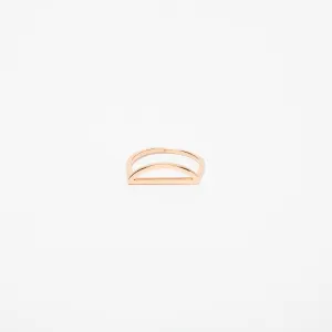 KWIT | 14K ROSE GOLD LETTER D RING