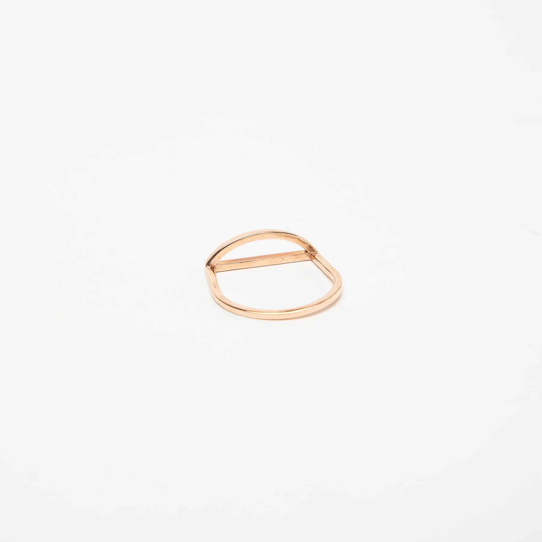 KWIT | 14K ROSE GOLD LETTER D RING