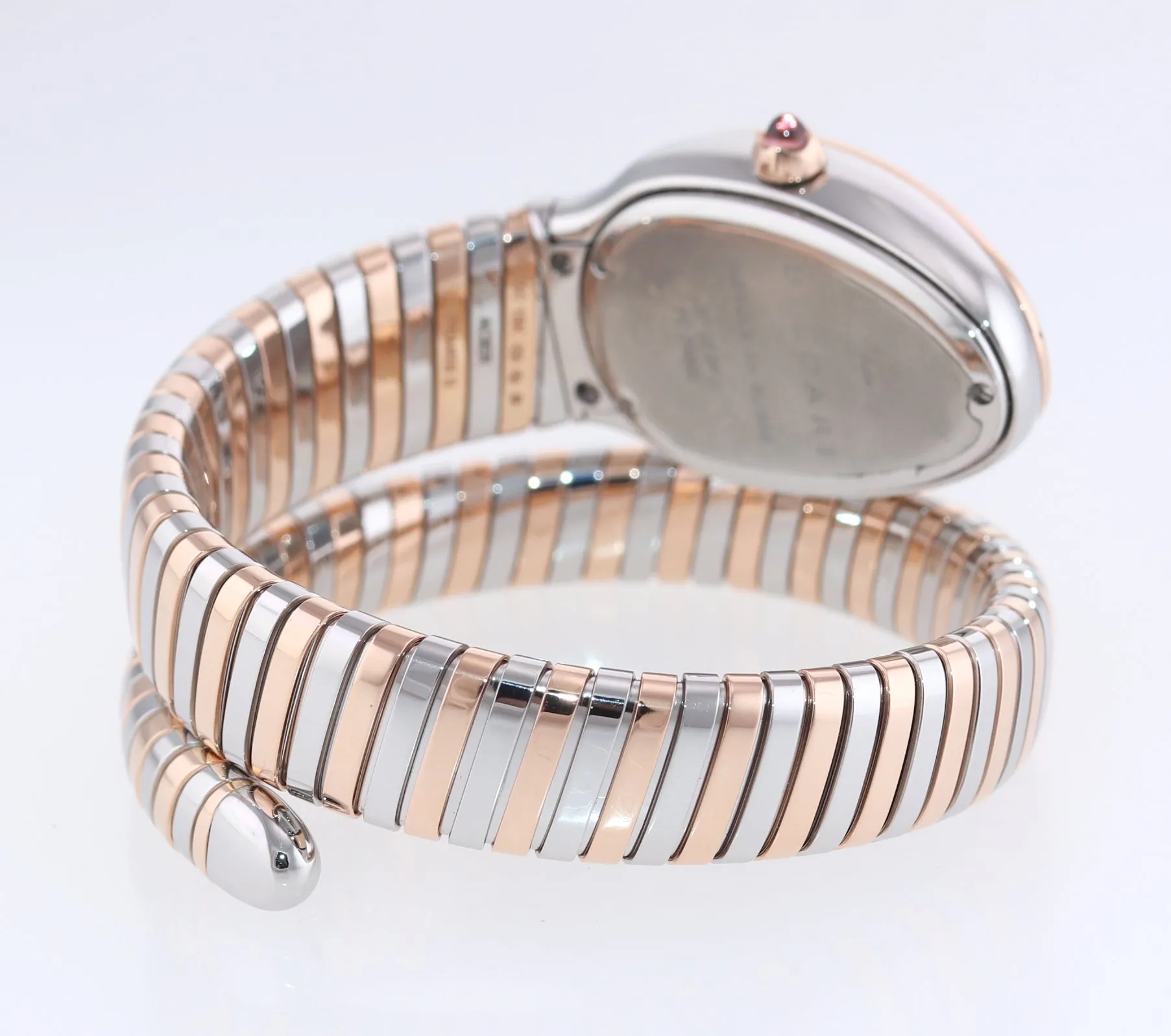 Ladies Bvlgari Bulgari Tubogas Serpenti Two Tone SP 35 SPG Diamond Watch
