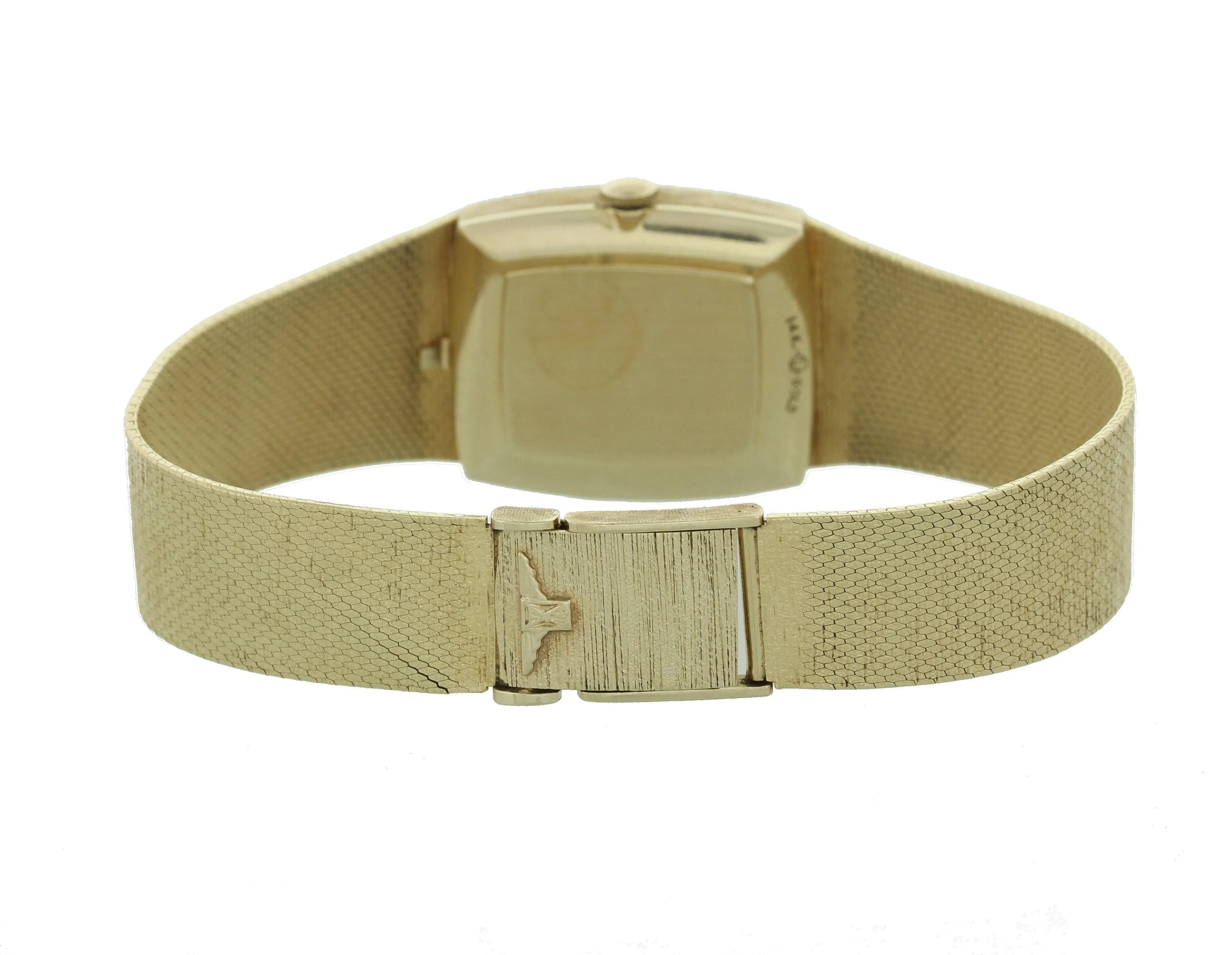 Ladies Longines 14k Gold Watch Opal Diamond Dial