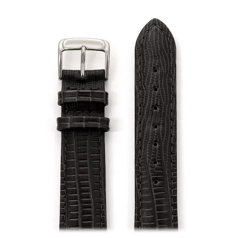 Ladies Padded Gator Lizard Bands in Black and Brown