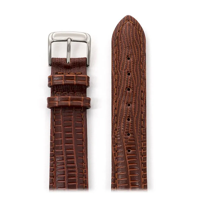Ladies Padded Gator Lizard Bands in Black and Brown