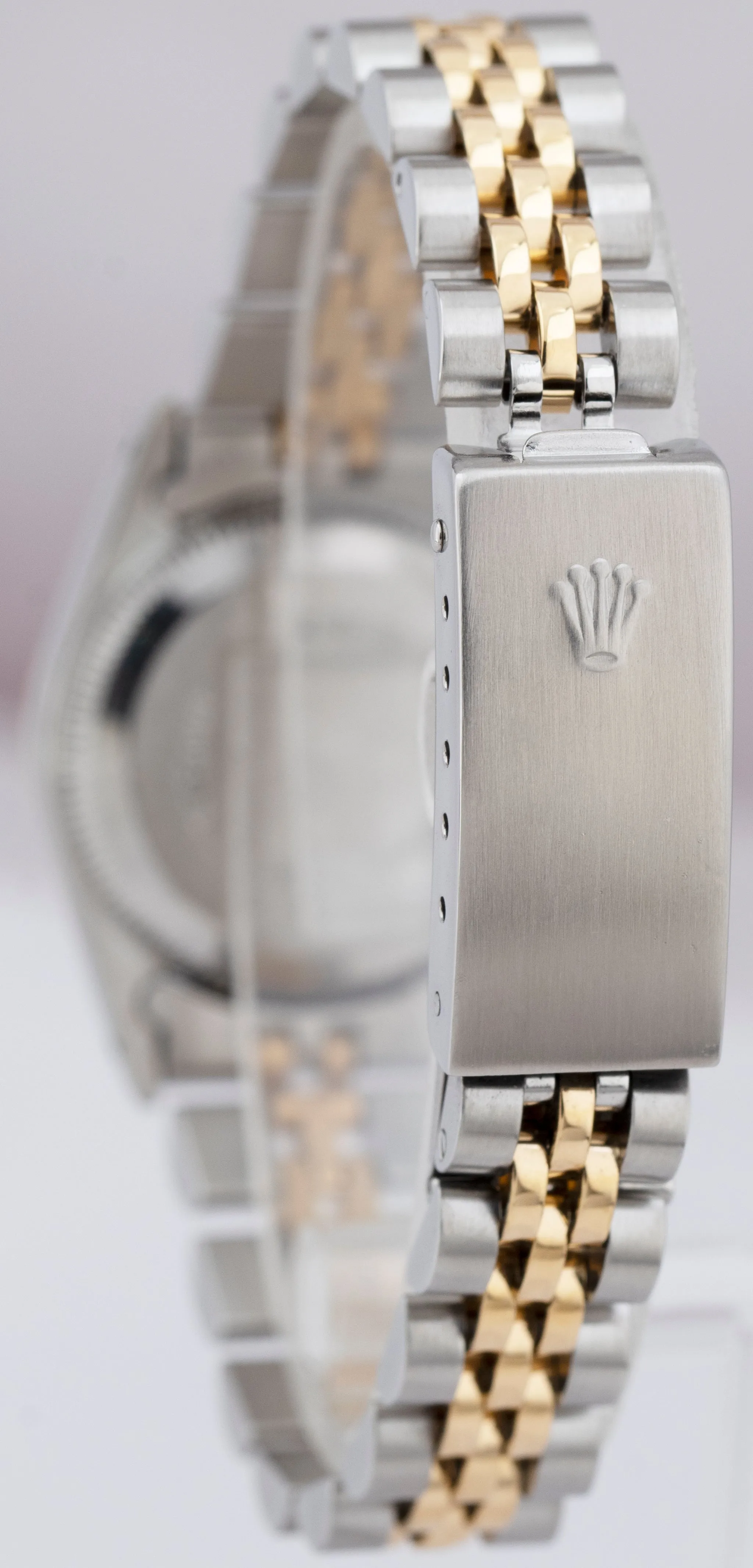 Ladies Rolex Oyster Perpetual 24mm Two-Tone Gold Steel White 67193 Jubilee Watch