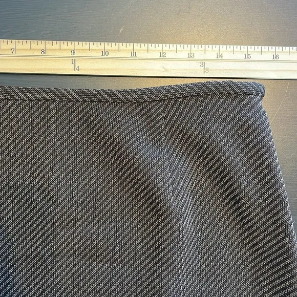 Lafayette 148 NY Wool Blend Skirt Size 10 Leather Trim Pleated Hem Casual EUC