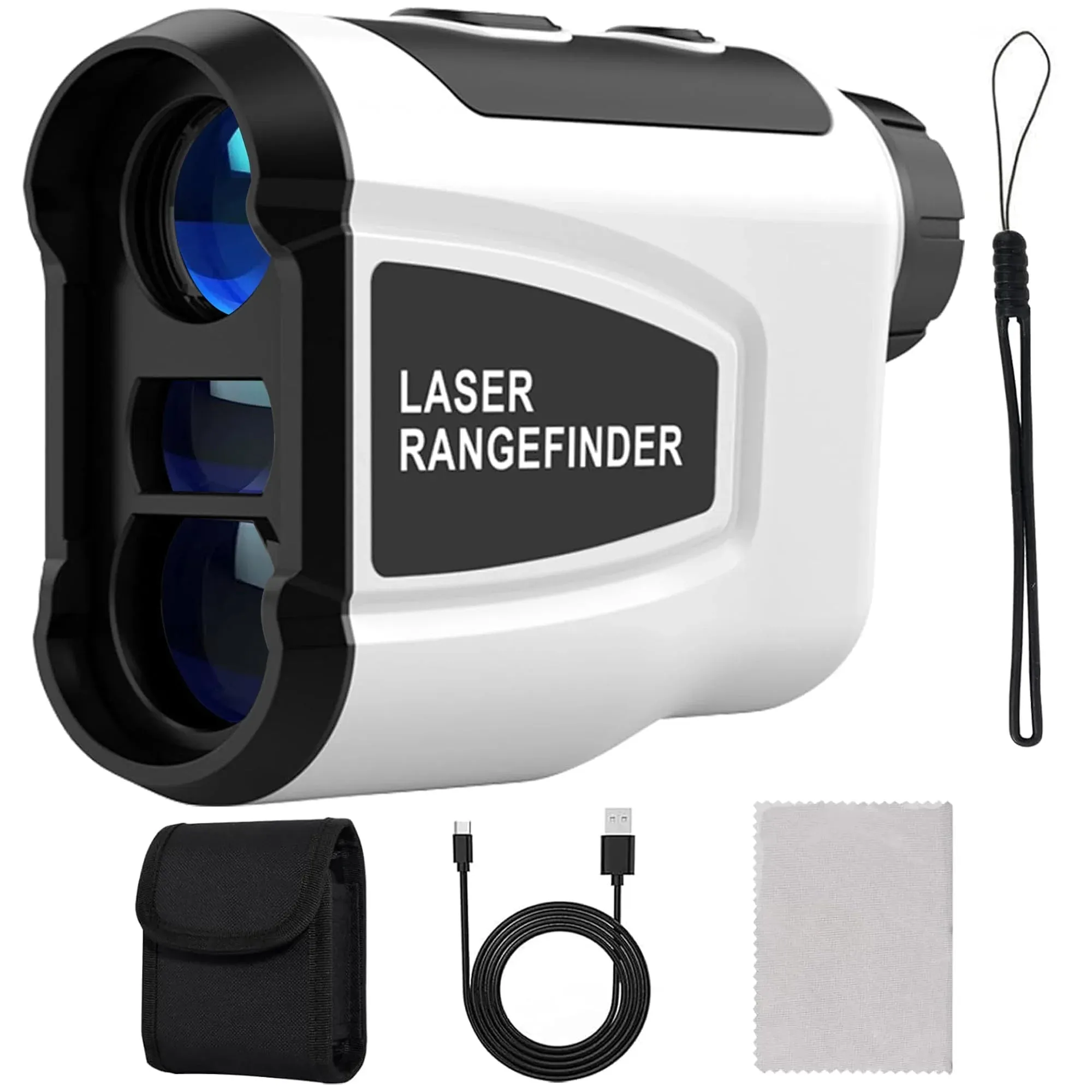 Laser Hunting/Golf Rangefinder,7X Magnification Clear View 1200 Yards, Slope Measurement