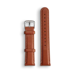 Leather watch strap