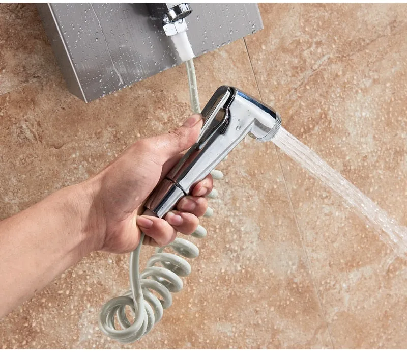 LED Light Shower Waterfall Rain Wall Shower System