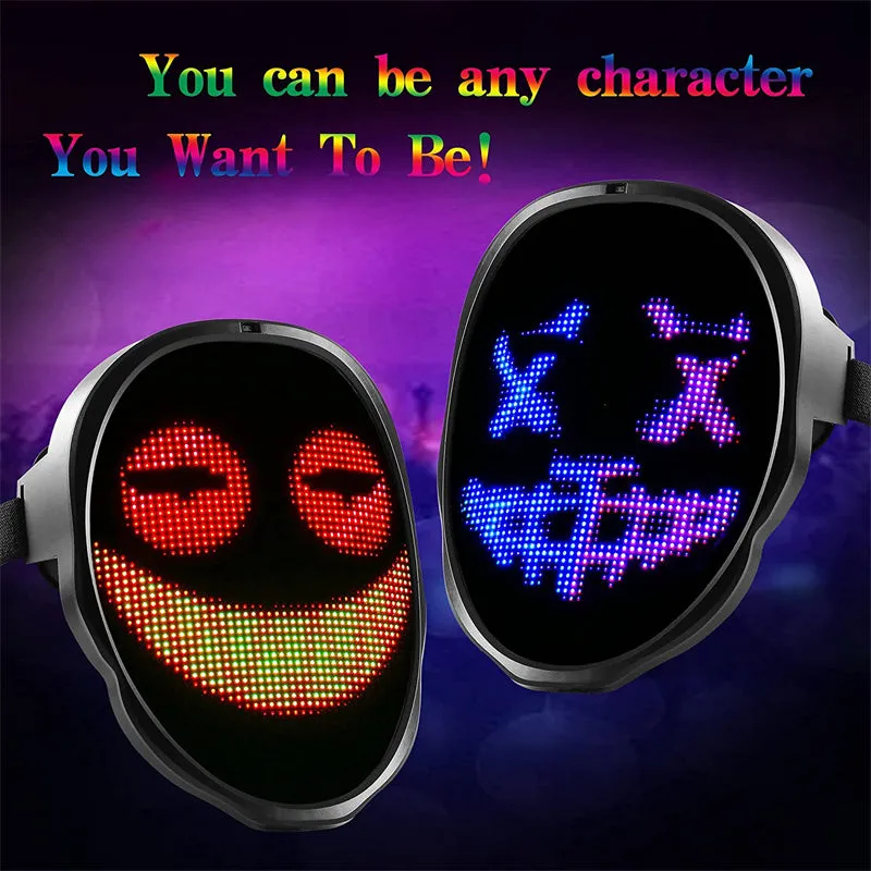 LED Mask-APP Programmable Glowing Luminous Digital Mask