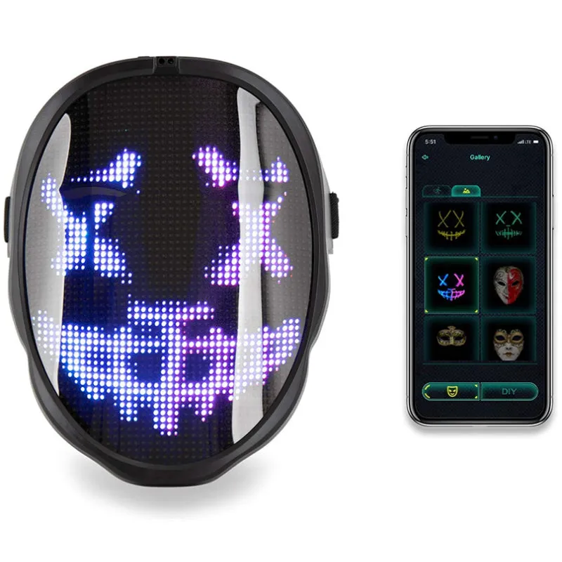 LED Mask-APP Programmable Glowing Luminous Digital Mask