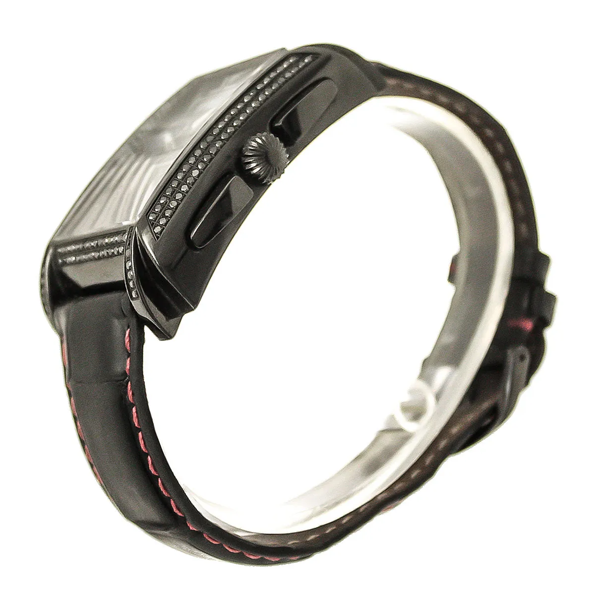 LeVian ZAG 61 Hudson Racer Midnight Collection Black Diamond Watch