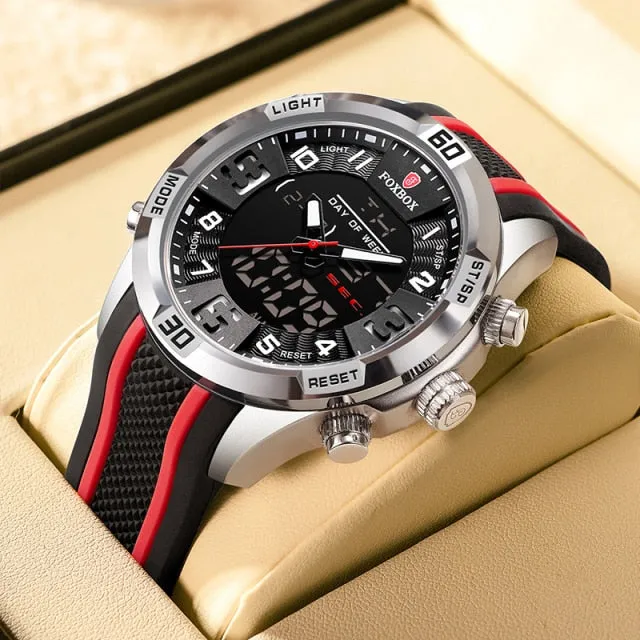 LIGE  Military Sport Silicone Wrist Watch