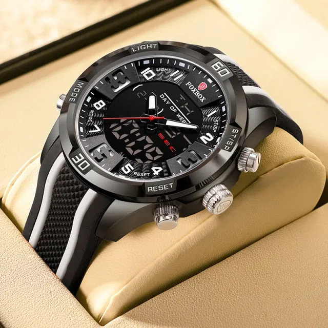 LIGE  Military Sport Silicone Wrist Watch
