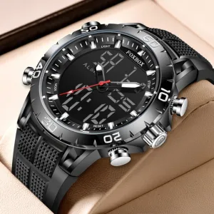 LIGE  Military Sport Silicone Wrist Watch