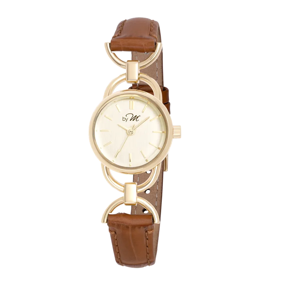 Link GD Sandy - Gold Case, Champagne Gold Dial, Light Brown Leather Strap