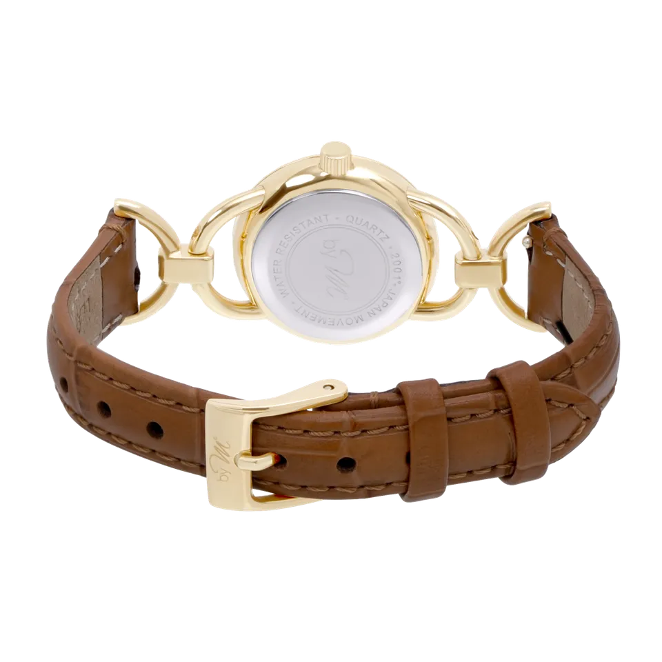 Link GD Sandy - Gold Case, Champagne Gold Dial, Light Brown Leather Strap